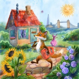 Illustration for children's book "Freida"