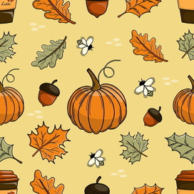 Seamless pattern «Autumn mood»