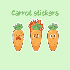 Carrot stickers