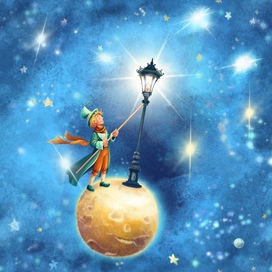 The Lamplighter from the Fifth Planet in The Little Prince