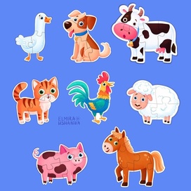 baby Puzzles Farm animals