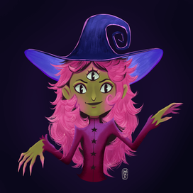 Portrait of a character for Halloween