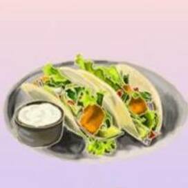 food sketching  taco recipe