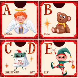 christmas alphabet kids