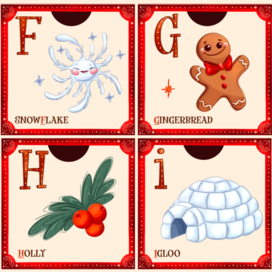 christmas alphabet kids