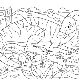 Dinosaur Coloring Page