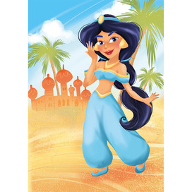 Illustration for the fairy tale "Princess Jasmine".