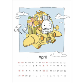 April. Calendar 2025