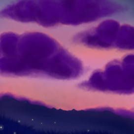Aesthetics of a gentle sunset in a field🌌