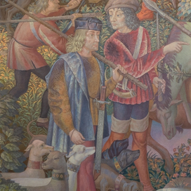 MAD HUNT (fragment of the painting)