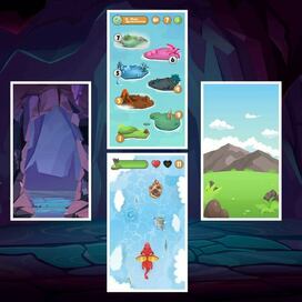 Backgrounds for the game “Dragon World”