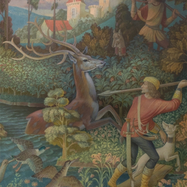 IN SEARCH OF A UNICORN (fragment of a painting)