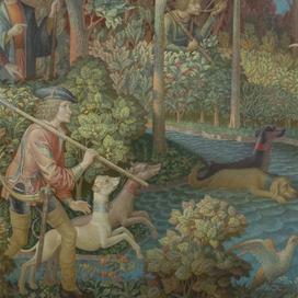 IN SEARCH OF A UNICORN (fragment of a painting)  