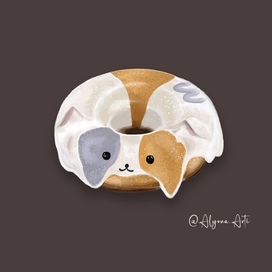 Донат «Кошка»