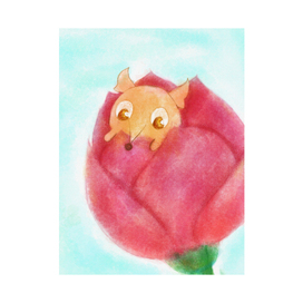 Mouse in flower