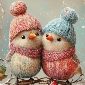 Birds in hats
