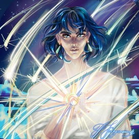Fanart on Howl from the animated movie "The Walking Castle"