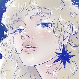 The girl with the starry earring