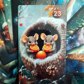 Mice, tarot Lenormand card