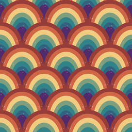 Retro pattern, rainbow