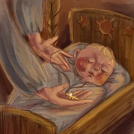 Illustration to Oleg Chernov's poem "Blessed were our ancestors..."