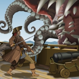 THE PIRATE AND THE KRAKEN