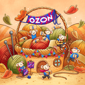Cute autumn company banners