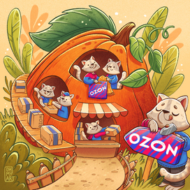 Cute autumn company banners