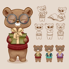 Brand character for a bookstore