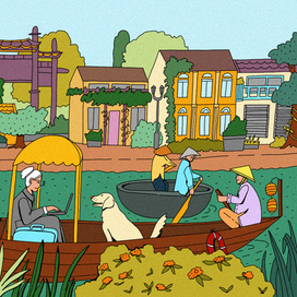 Illustration for an article about traveling