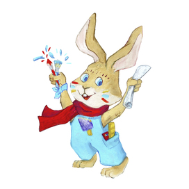 The brand character rabbit