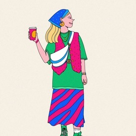 Fashionable girl for Ozon