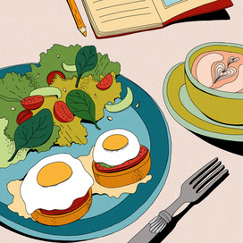 Food in the coffee shop