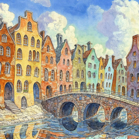 The town