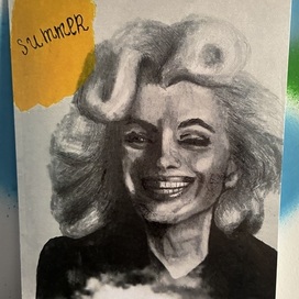 Author’s postcard. Marilyn Monroe