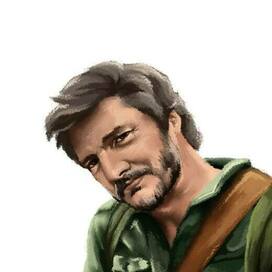 portrait of Joel from the TV series The last of us
