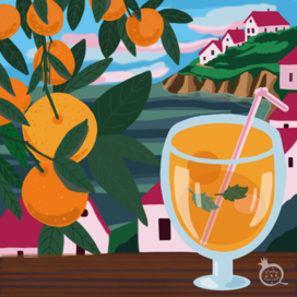 Sea and orange