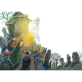 An illustration for the book “Ulysses the Fox.”