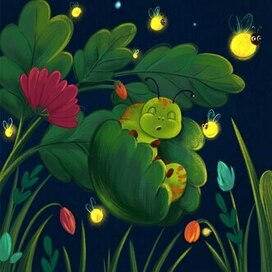 Children's book illustration for a fairy tale