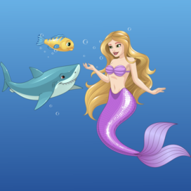 Mermaid with friends