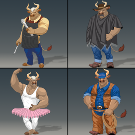 Bull Character Set