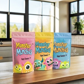 Brand characters and packaging design for cookie boxes