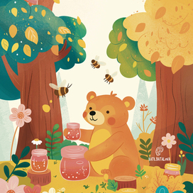 Book illustration: Little bear
