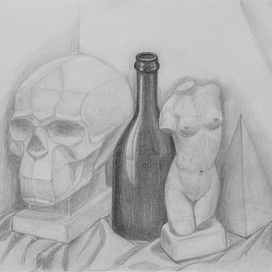 A randomly assembled still life