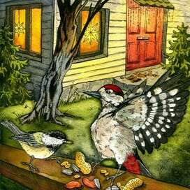 Evening on the porch 