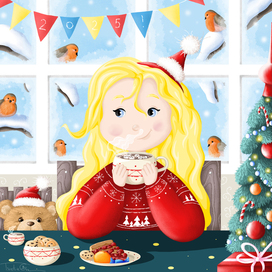 Зимнее новогоднее утро 🎄🎁✨❄