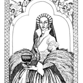 Illustration for the tragedy "Hamlet" by William Shakespeare