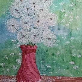 Stillife with dandelions