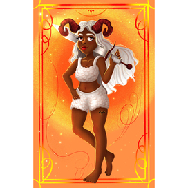  Illustration Zodiac. Aries