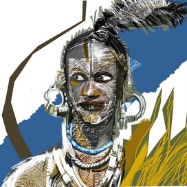 The face of an ethiopian